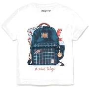 Pitkähihainen paitapusero Mayoral  1011 CAMISETA Blanco  12 kuukautta