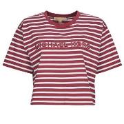 Lyhythihainen t-paita MICHAEL Michael Kors  YD STRIPED CROP LOGO TEE  ...