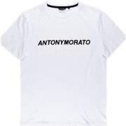 Lyhythihainen t-paita Antony Morato  Tshirt Meski Super Slim Fit White...