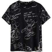 Lyhythihainen t-paita Desigual  TS_MICKEY SKETCH 25WWTK03  EU S