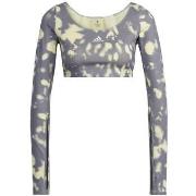 Lyhythihainen t-paita adidas  W Hyglm Cro Aop  EU S