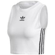 Lyhythihainen t-paita adidas  Crop Tank  EU M