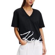 Lyhythihainen t-paita Karl Lagerfeld  Camisetas Mujer Modèle Karl Sign...