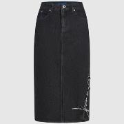 Lyhyt hame Karl Lagerfeld  KLJ TIED DENIM MIDI SKIRT  EU XS