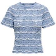 Neulepusero Only  Anna Sofia Life Knit - Forever Blue/Cloud Dancer  EU...