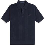 T-paidat & Poolot Fred Perry  Fp Pointelle Panel Knitted Shirt  EU XXL