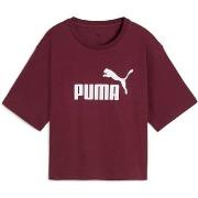 Lyhythihainen t-paita Puma  Ess Cropped No. 1 Logo Relaxed Tee  EU M