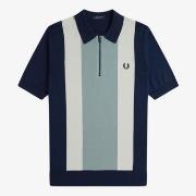 Lyhythihainen poolopaita Fred Perry  VERTICAL STRIPE ZIP NECK SH  EU X...