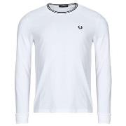 T-paidat pitkillä hihoilla Fred Perry  LS TWIN TIPPED T-SHIRT  EU S