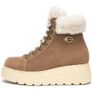 Saappaat NeroGiardini  Velour Montone Cappuccino Eva Gorga Panna + Ba ...