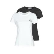 Lyhythihainen t-paita Calvin Klein Jeans  2 PACK SLIM T-SHIRT  EU XS