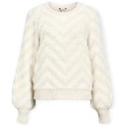 Neulepusero Object  Noos Hollow Knit - White Sand  EU L