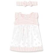 Mekot Mayoral  1802 VESTIDO COMBINADO PUNTO Rosa  6 kuukautta