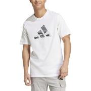 Lyhythihainen t-paita adidas  M CAMO LOGO T  EU S