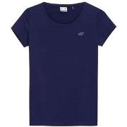 Lyhythihainen t-paita 4F  SS23TTSHF580CIEMNYGRANAT  EU XS