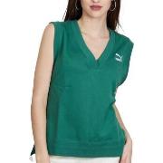 Lyhythihainen t-paita Puma  CLASSICS V-NECK VEST  EU S