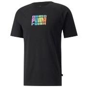 Lyhythihainen t-paita Puma  Multicolor Graphic  EU S
