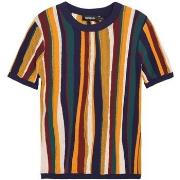 Lyhythihainen t-paita Desigual  TS_STRIPES_LACROIX 26SWTK55  EU S