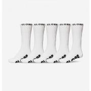 Sukat Globe  Whiteout hi crew sock 5 pack  Yksi Koko