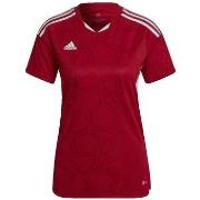 Lyhythihainen t-paita adidas  T-shirt  Condivo 22 slim fit rouge  EU L