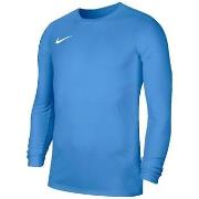 T-paidat pitkillä hihoilla Nike  T-shirt  Dri-FIT Park VII bleu clair ...