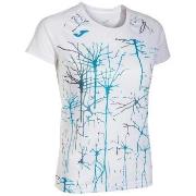 Lyhythihainen t-paita Joma  T-shirt  Elite IX Blanc  EU S