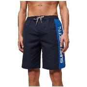 Shortsit & Bermuda-shortsit Superdry  Short  Sportswear bleu marine  E...