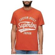 Lyhythihainen t-paita Superdry  T-shirt  Copper Label Script  EU S