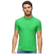 Lyhythihainen poolopaita Superdry  Polo  Essential Logo Neon vert  EU ...