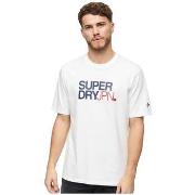Lyhythihainen t-paita Superdry  T-shirt  Sportswear Logo Coupe Ample B...