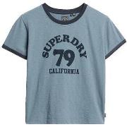 Lyhythihainen t-paita Superdry  T-shirt  ajusté Beach Graphic  EU M
