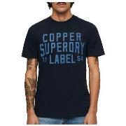 Lyhythihainen t-paita Superdry  T-shirt  Copper Label Workwear  EU M