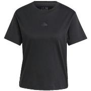 Lyhythihainen t-paita adidas  T-shirt Femme  Noir Col Rond  EU S