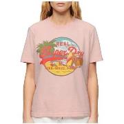 Lyhythihainen t-paita Superdry  T-shirt  LA Graphic  EU S