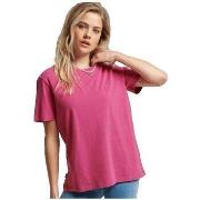 Lyhythihainen t-paita Superdry  T-shirt  Vintage Logo brodé  EU M