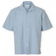Lyhythihainen paitapusero Selected  Noos RlxClay Linen Shirt - Dusty B...