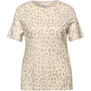 Lyhythihainen t-paita Street One  Basic shirt w.shiny leo print 324568...