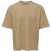 Pitkähihainen poolopaita Only & Sons   Onslenny Ovz Ss Strct Tee Noos ...