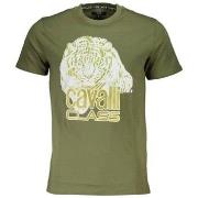 Lyhythihainen t-paita Roberto Cavalli  qxt61wjd060verde040502xl  EU XX...
