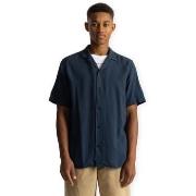 Lyhythihainen paitapusero Revolution  Cuban Shirt 3927 - Navy  EU S