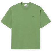 Lyhythihainen t-paita Lacoste  Heavy Jersey Loose Fit T-Shirt - Vert  ...