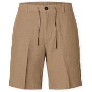 Shortsit & Bermuda-shortsit Selected  Noos Regular-Leroy Linen Shorts ...
