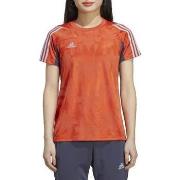 Lyhythihainen t-paita adidas  T-shirt  Tiro orange  EU S