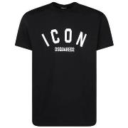 Lyhythihainen t-paita Dsquared  T-SHIRT S79GC0089 BLACK  EU XXL
