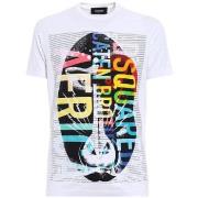 Lyhythihainen t-paita Dsquared  T-SHIRT S71GD0619 WHITE  EU S