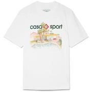 Lyhythihainen t-paita Casablanca  T-SHIRT POOLSIDE WHITE  EU XXL