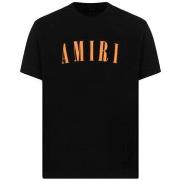 Lyhythihainen t-paita Amiri  CORE LOGO TEE BLACK   ORANGE  EU XXL