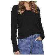 Neulepusero Vila  Pull  Col en V Confort Quotidien Noir  EU M