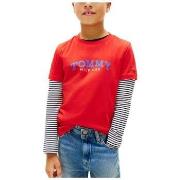 Lyhythihainen t-paita Tommy Hilfiger  KB0KB10263 XL8  4 vuotta