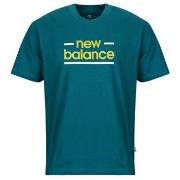 Lyhythihainen t-paita New Balance  LINEAR LINES T-SHIRT  EU XXL